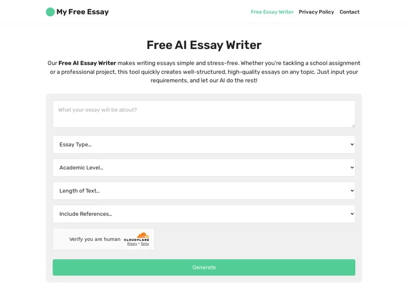 Free Essay Writer