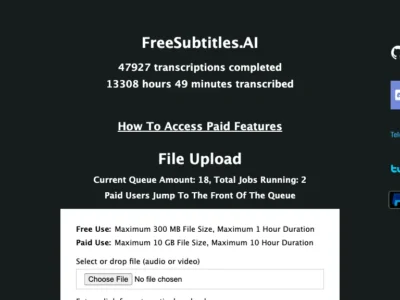 Free Subtitles AI