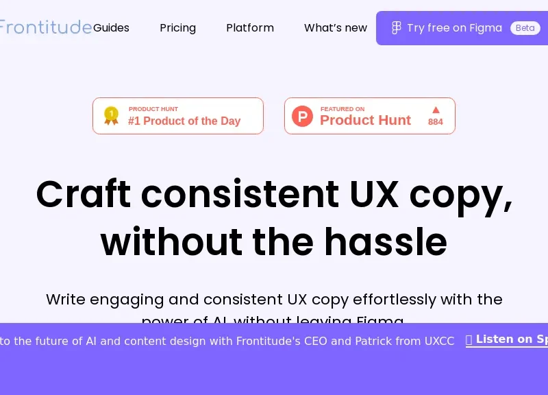 Frontitude's UX Writing Assistant