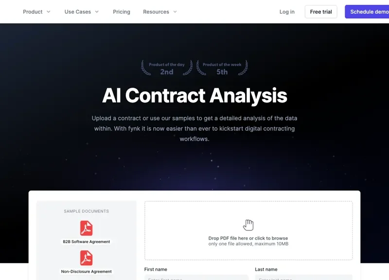 Fynk Contract Analysis