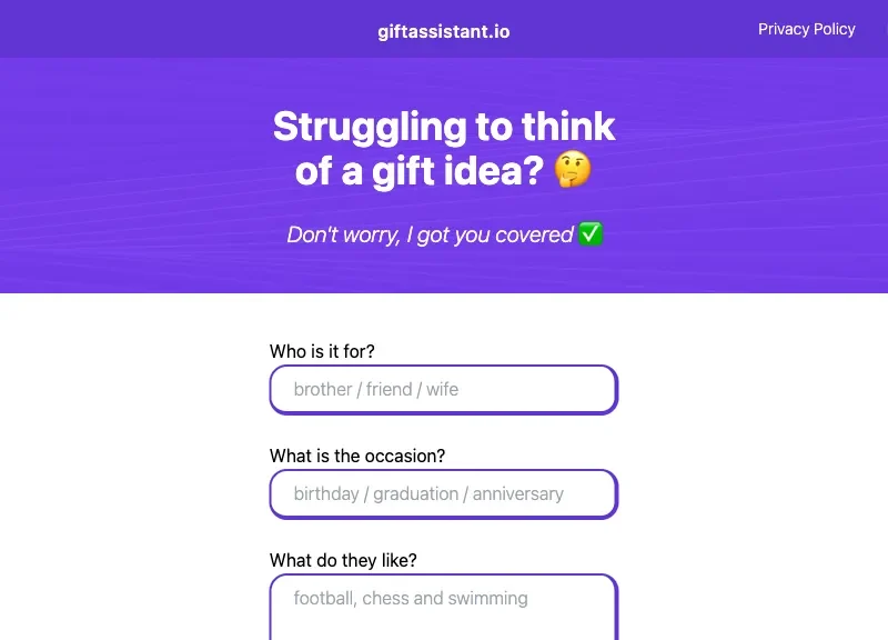 Giftassistant.Io