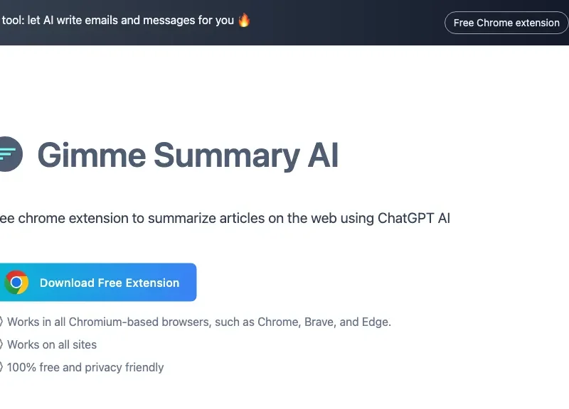 Gimme Summary AI
