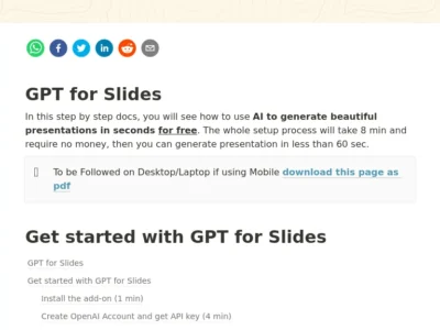 GPT For Slides
