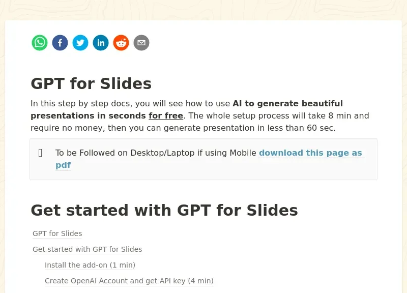 GPT For Slides