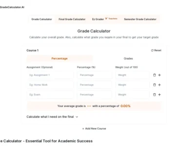 Grade Calculator AI