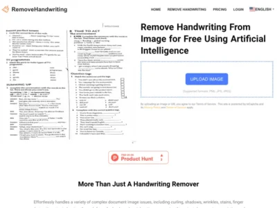 Handwriting Remover