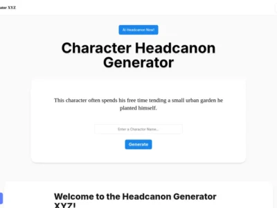 Headcanon Generator XYZ