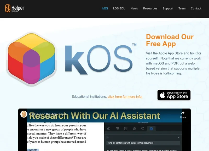 Helper Systems: KOS