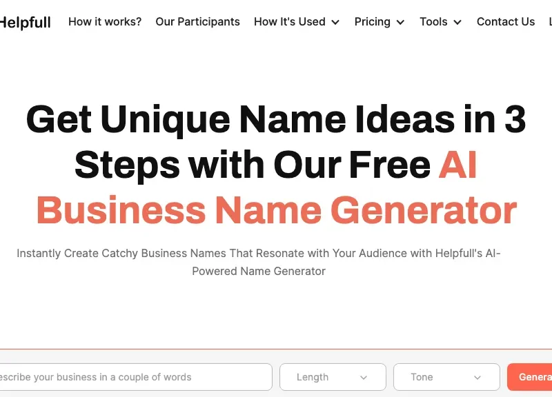 Helpfull - Business Name Generator
