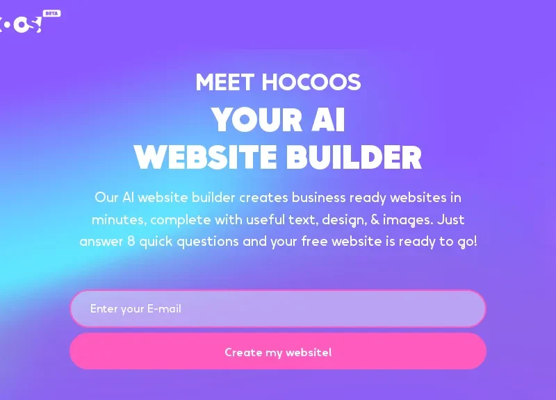 Hocoos AI Website Builder