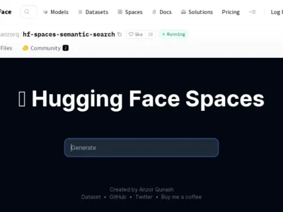 Huggingface Spaces Semantic Search