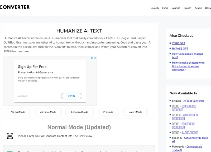 Humanize AI Text