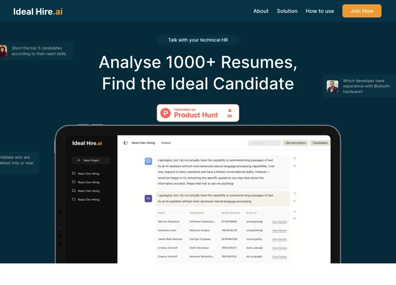 Ideal Hire AI