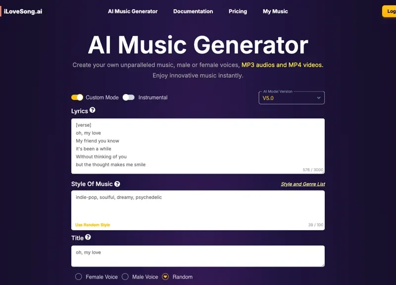 Ilovesong.Ai