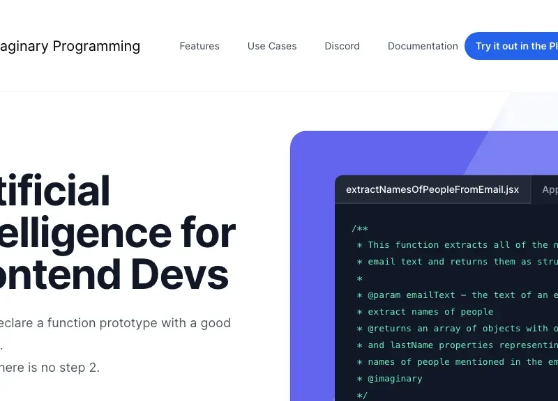 Imaginary Programming