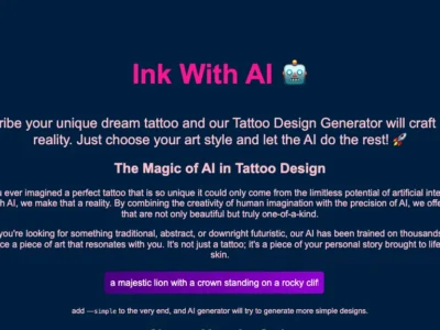 Ink With AI - Tattoo Designer