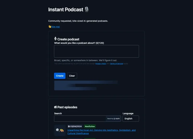 Instant Podcast