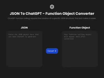 JSON To ChatGPT