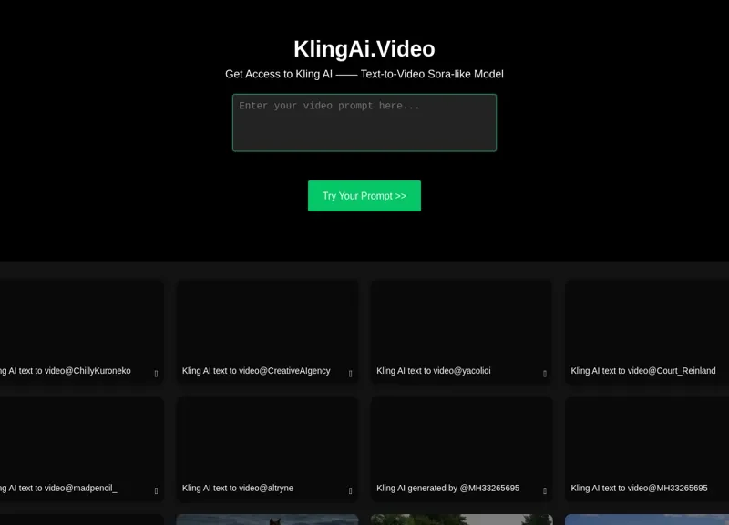 KlingAi Video Gallery