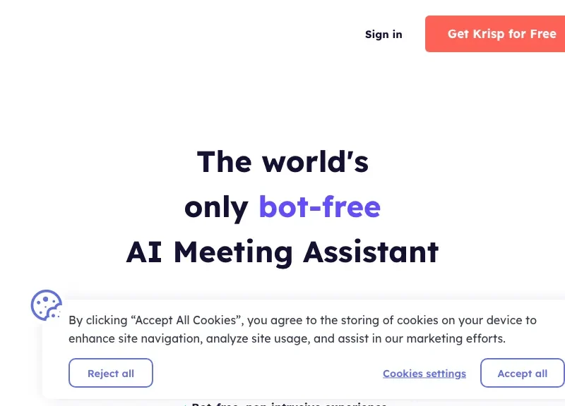 Krisp AI Meeting Assistant