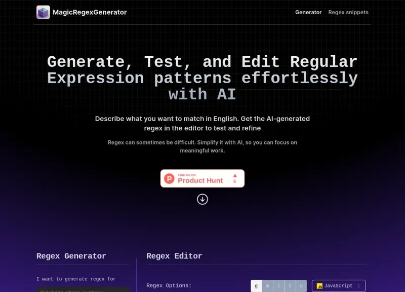Magic Regex Generator