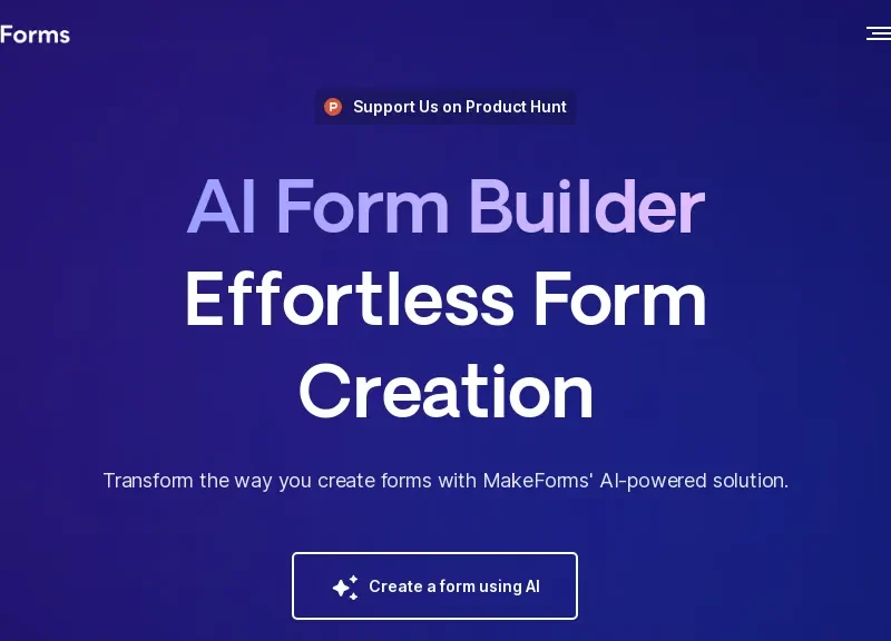 MakeForms AI Form Builder