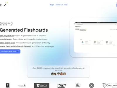 Memrizz AI Flashcard Generator