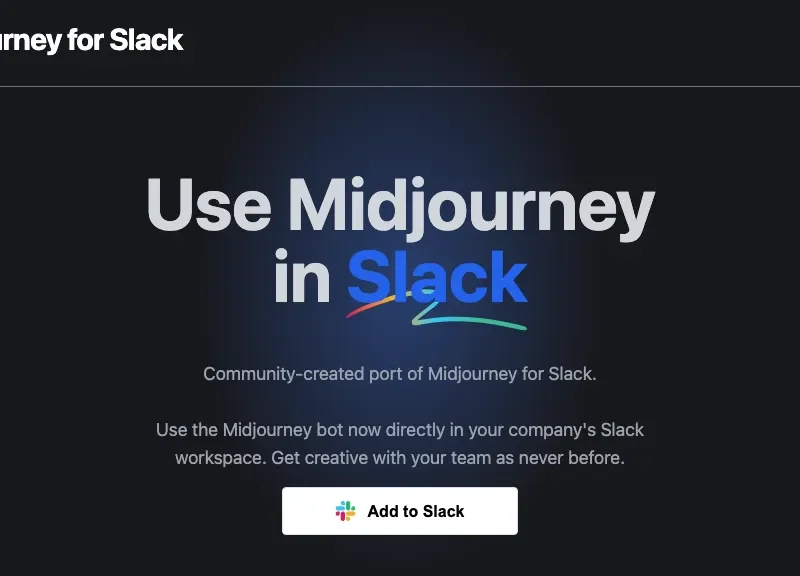 Midjourney For Slack