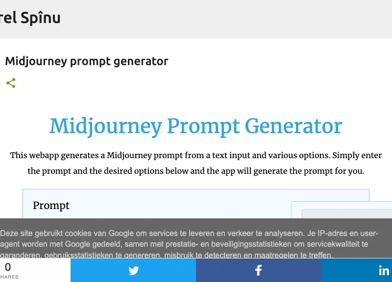 Midjourney Prompt Generator