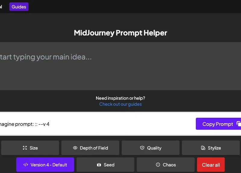 MidJourney Prompt Tool