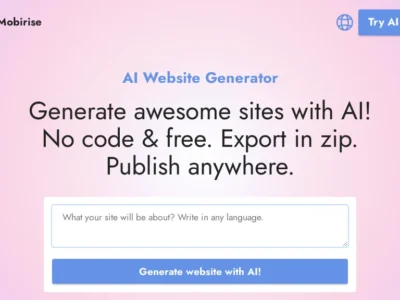 Mobirise AI Website Generator