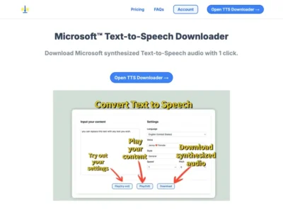 Ms Text-To-Speech Downloader