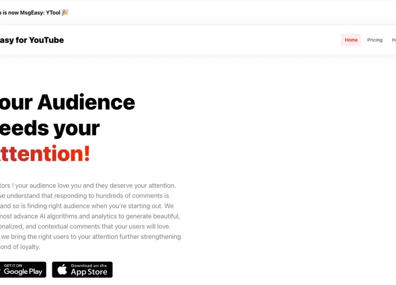 MsgEasy For YouTube