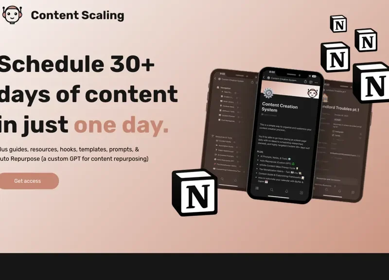 Content Scalling - Notion Content