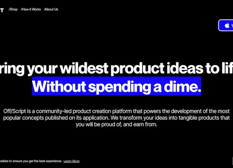 Off/Script: Design, Earn, Shop