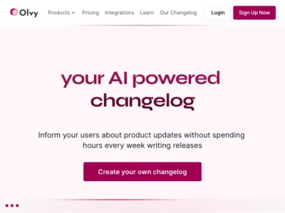 Olvy Changelogs