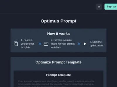 Optimus Prompt