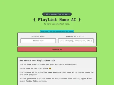 Playlistnameai