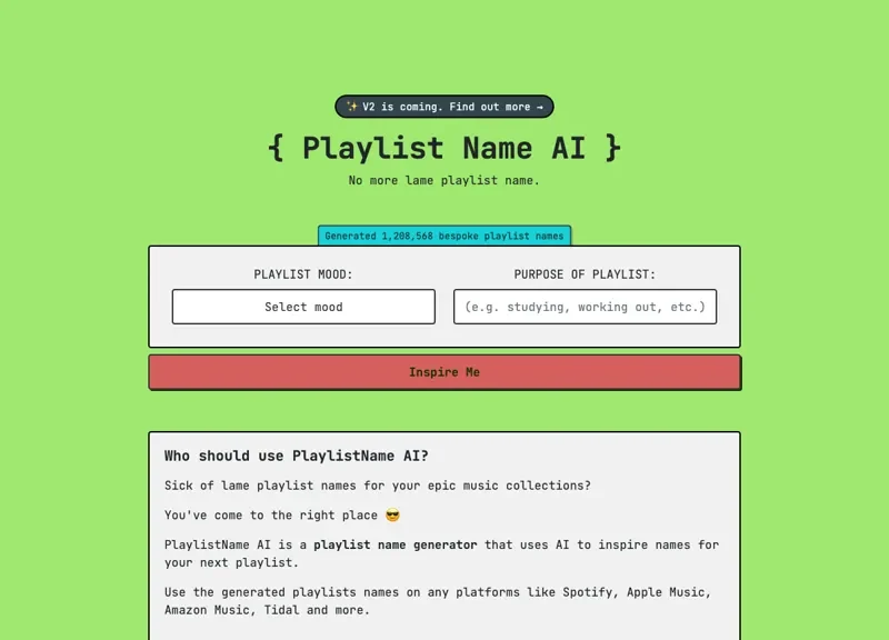 Playlistnameai