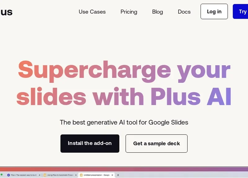 Plus AI For Google Slides