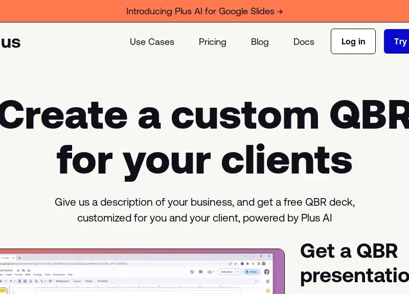 Plus AI QBR