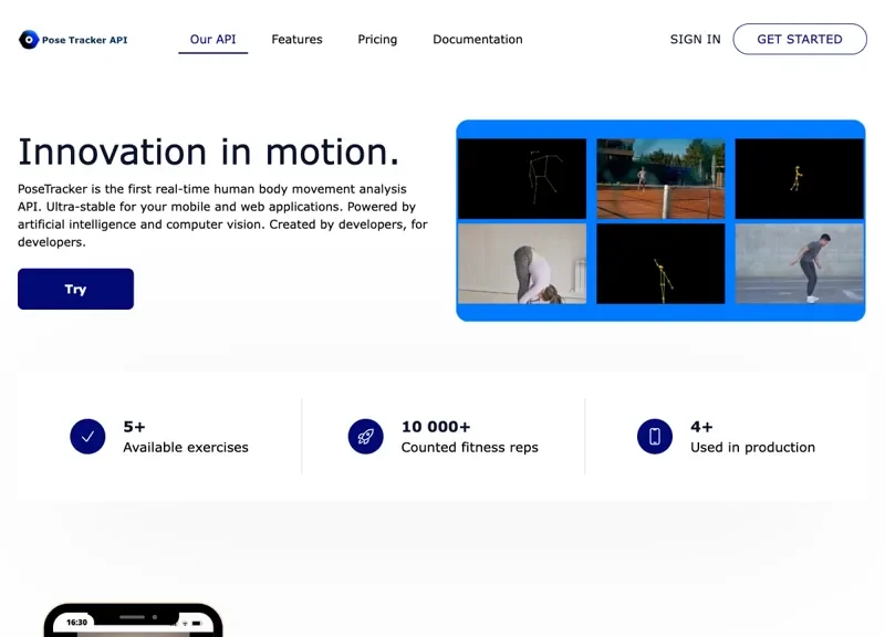PoseTracker API