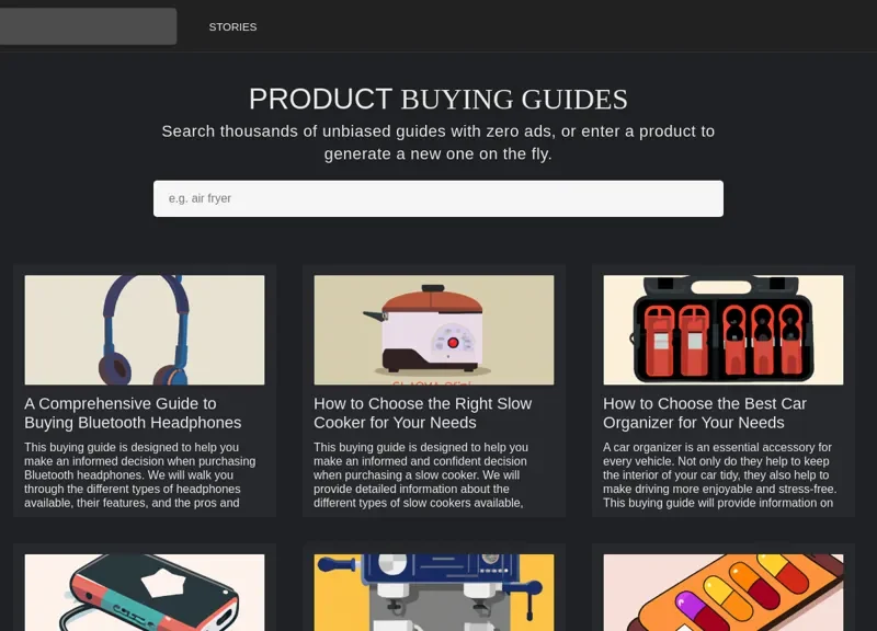 Product Buying Guides