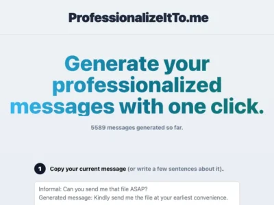 Professionalize It To Me