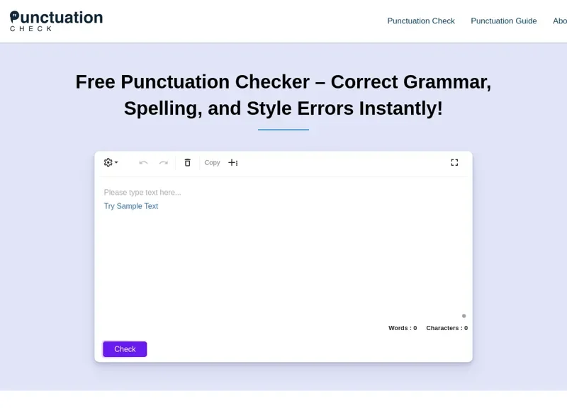 Punctuation Check