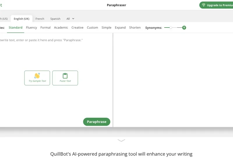 Quillbot Paraphraser