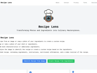 Recipe Lens