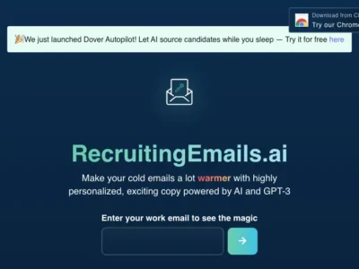 Recruiting Emails AI By Dover