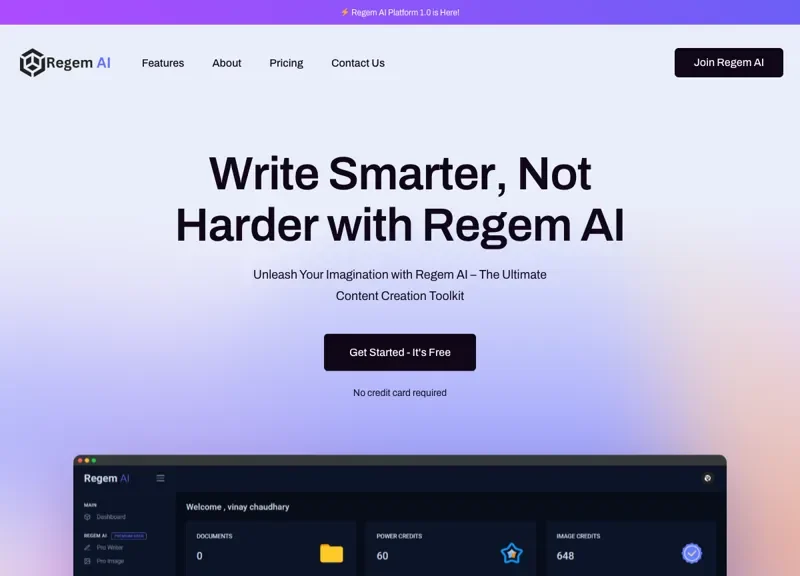 Regem AI Platform