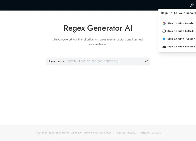 Regex Generator AI